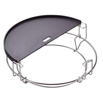 Plaque de grill demi-lune Kamado Joe en fonte réversible - Classic Joe